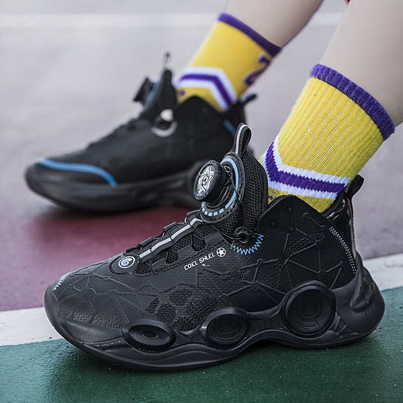 Boys' High Top Basketball Shoes Lightweight & Breathable