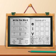 Phonics Activity Workbook: Master Vowel Sounds Reading & Writing for Kids