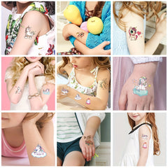 5pcs Unicorn Temporary Tattoos Shining In The Dark