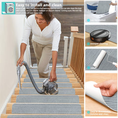 15pcs Stair Treads Non Slip for Wooden Steps Indoor Peel & Stick
