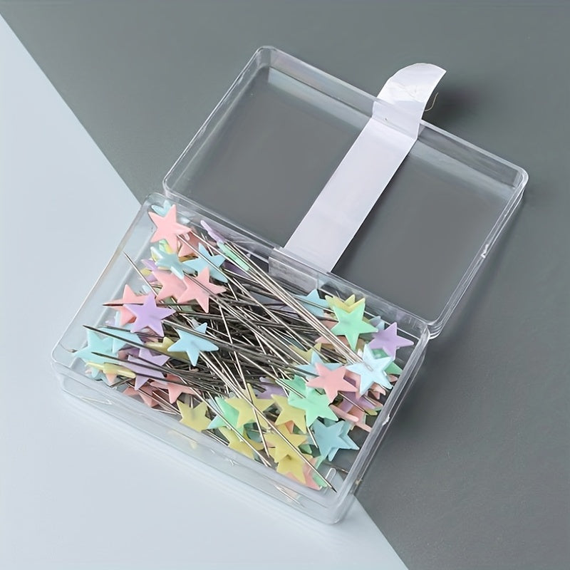 100pcs Sewing Patchwork Pins 4 Patterns Hand Stitched Pin Quilting Tool