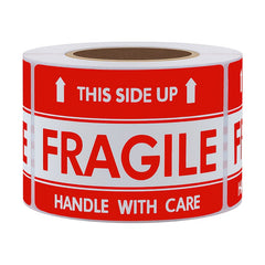Fragile Handle With Care Label Roll 51x76mm 40mm Core