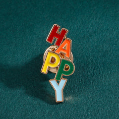 Men's Christmas Pattern Red Alloy Pin