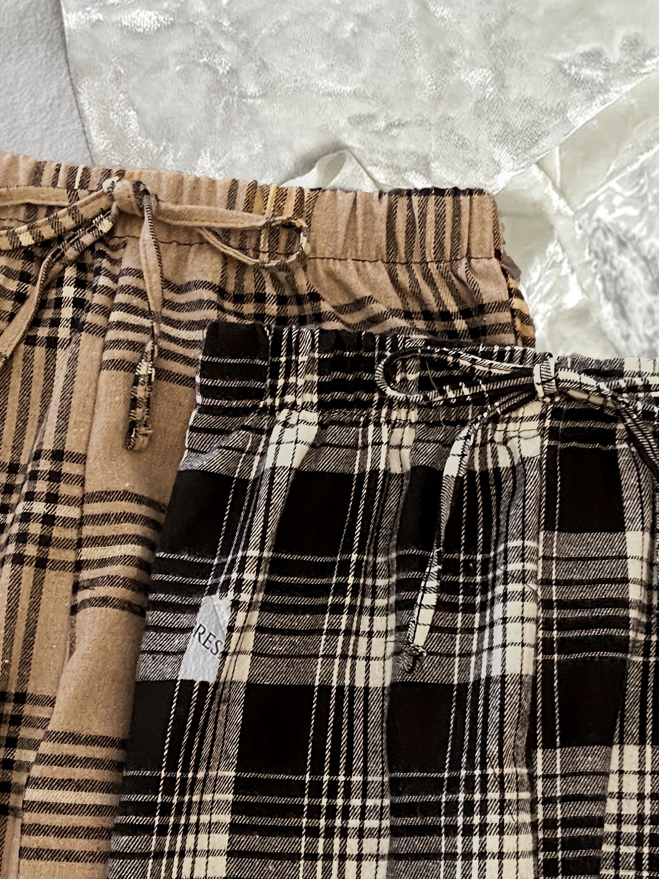 Plaid Sleep Bottoms Casual & Cozy Home Sleep Pants Women's Sleepwear