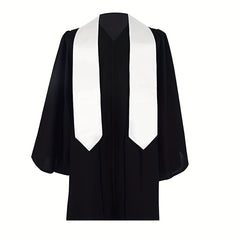 Graduation Season Ribbon Shoulder Strap Solid Honor Awarded Satin Shawl