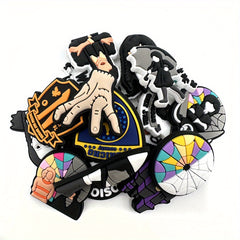 20pcs Gothic Drama Series Shoe Charms Decorations for Party Favors