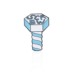 Cartoon Wrench Screws Bolt Tool Model Brooch