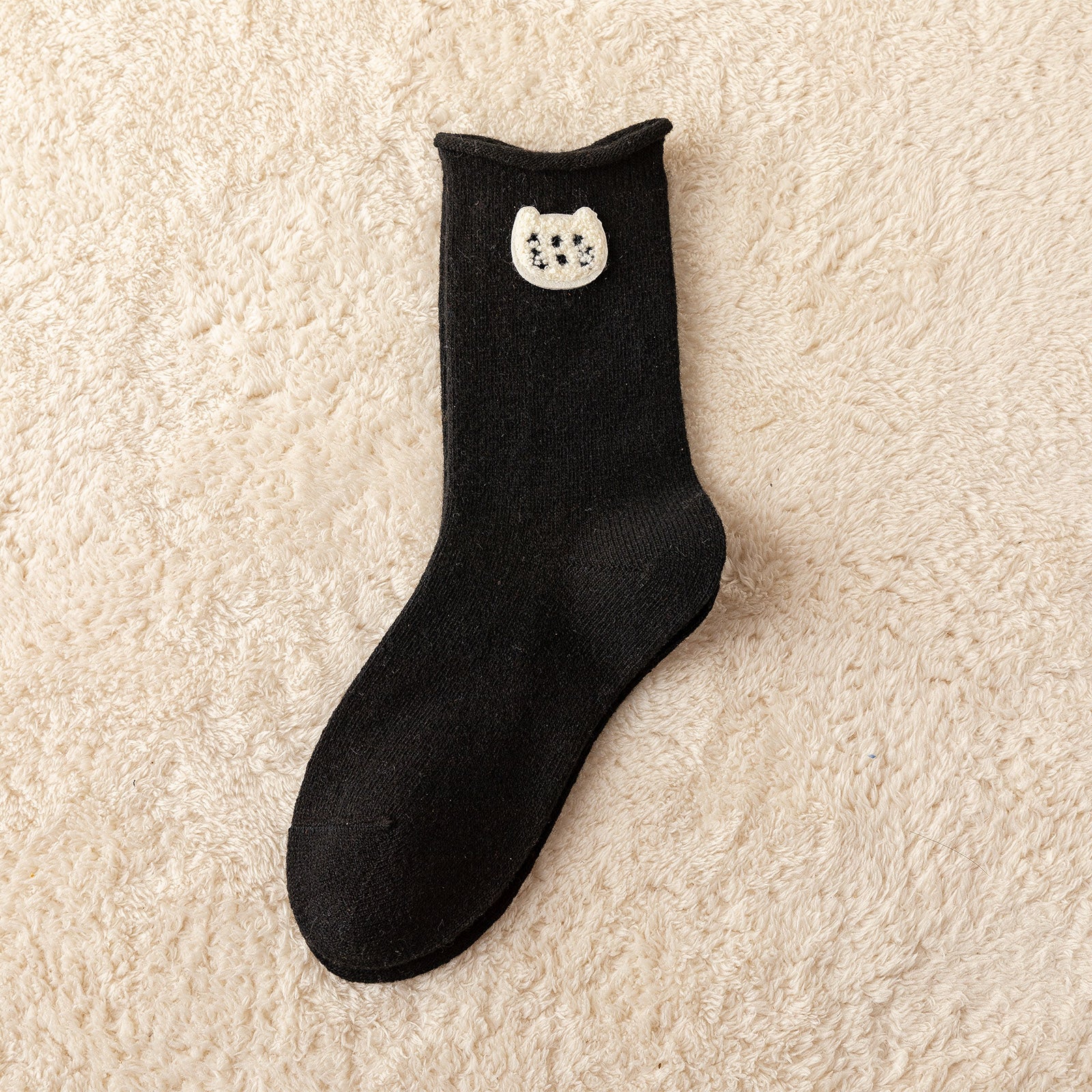 Animal Pattern Floor Socks Cozy Warm Mid Tube Socks Women's Stockings