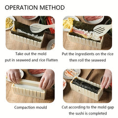 3pcs Sushi Making Kit DIY Sushi Maker Japanese Sushi Roll Maker