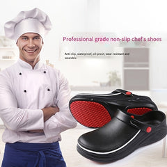 Men's Waterproof Chef Clogs Non-Slip Work Shoes