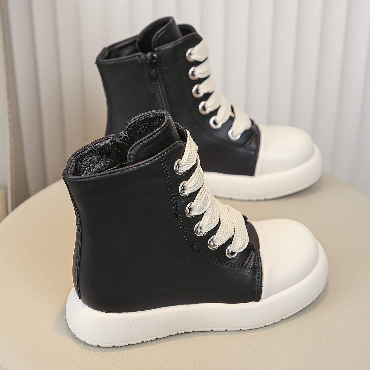 Kids High Top Skate Shoes Non Slip Waterproof Sneakers
