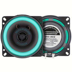 10 16 Cm 100W 2 Way Car HIFI Coaxial Speaker Green
