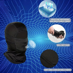 Distressed Windproof Knitted Balaclava for Outdoor Activities