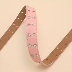 Y2K Rivet Double Pin Buckle Belt for Women