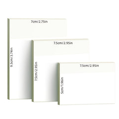 150 300 Sheets Transparent Sticky Notes 3 Sizes School Office Supplies