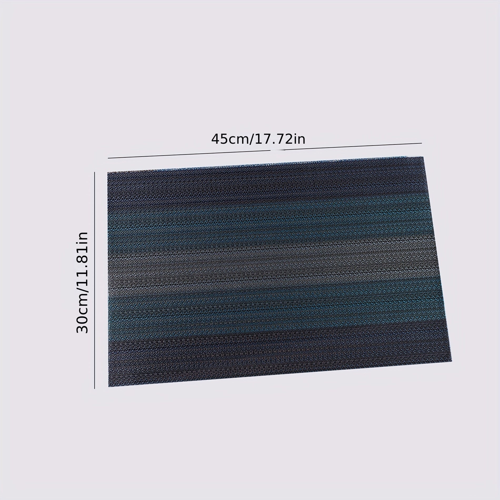 4pcs Teslin Pvc Placemat Heat Insulation Mat Bamboo Pattern