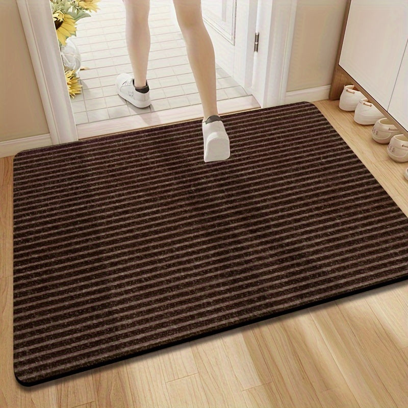 Durable Indoor Door Mat Self-adhesive Stair Floor Mat Carpet Non-slip Absorbent