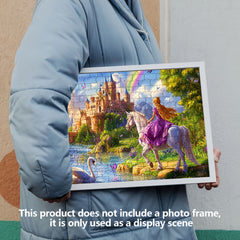 1000pc Expert Jigsaw Puzzle Castle Landscape Princess Horse Swans 14.69x10.24