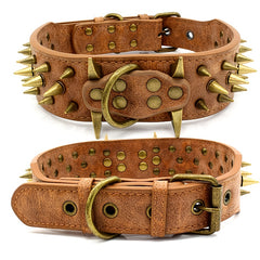 Punk Style Rivet Leather Dog Collar