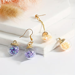 20pcs Mixed Colors Stars Glass Ball Wishing Bottle Pendant Charms DIY