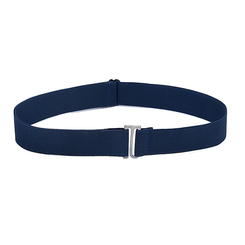 Invisible Belt Elastic Band Adjustable Women Waist Flat Buckle Dresses Waistband