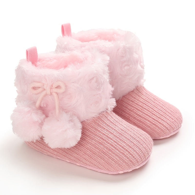 Toddler Baby Girls Booties High Top Slippers Indoor Shoes Winter Halloween Gift