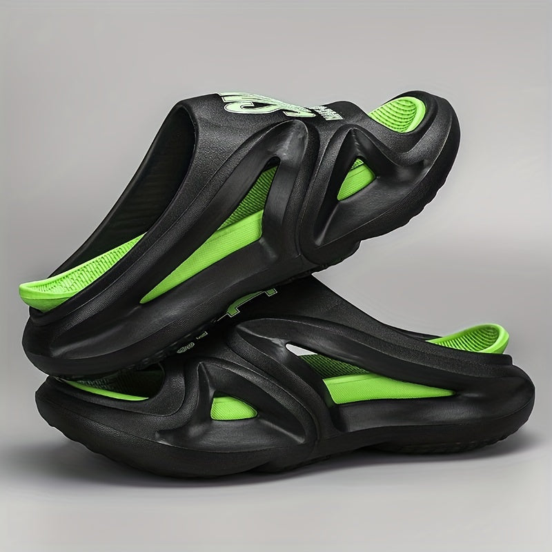 Men's Casual Non Slip Slippers Open Toe Shoes for Indoor Outdoor