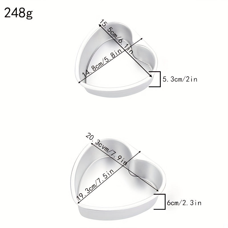 Heart Shaped Cake Pan Aluminum Love Shape Detachable