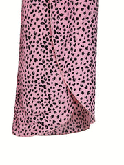  Wide Leg Knot Front Wrap Trousers