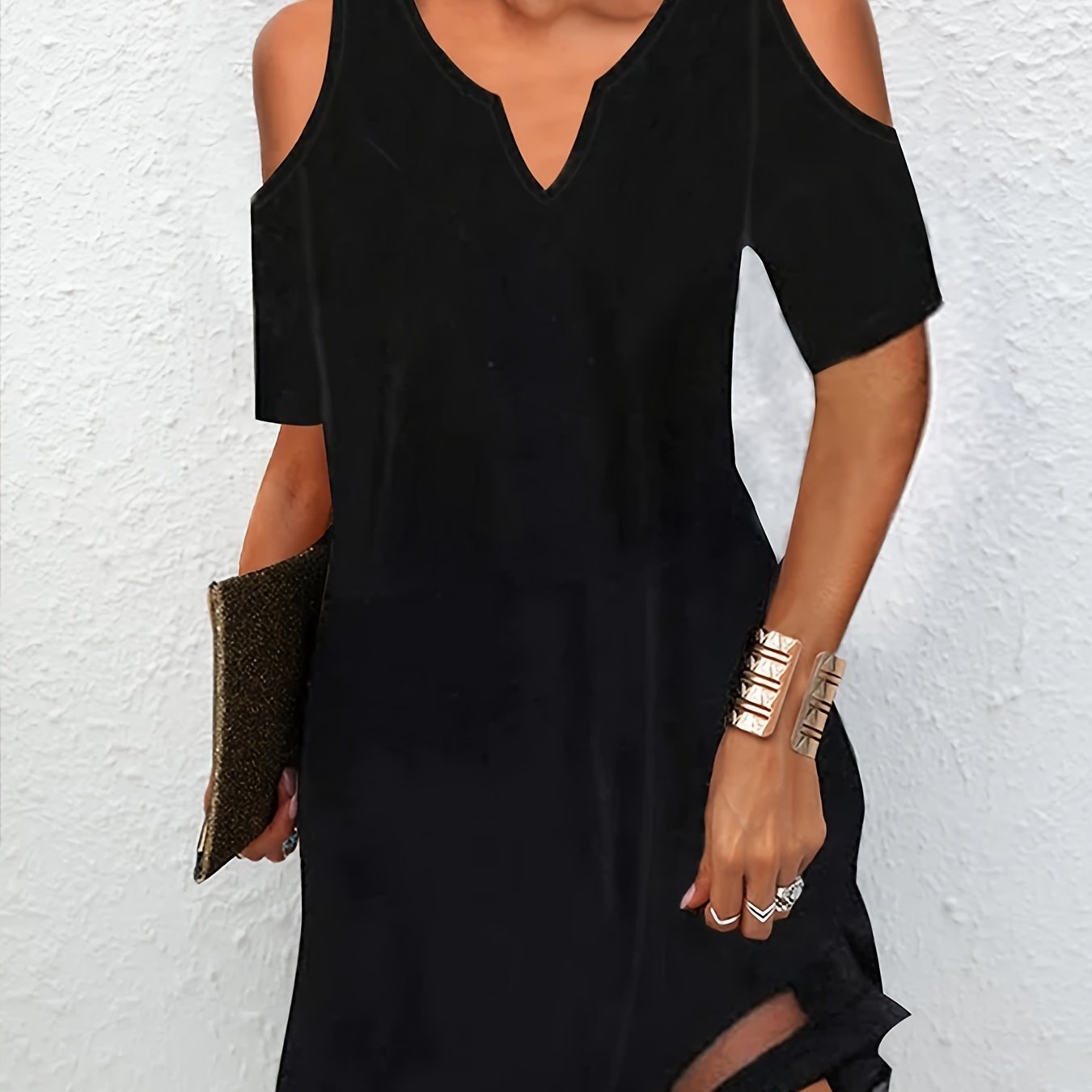 Lace Cold Shoulder Dress for Spring & Summer