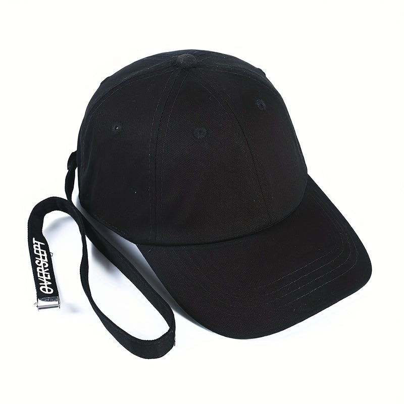 Solid Strap Baseball Cap Lightweight Sunshade Hat