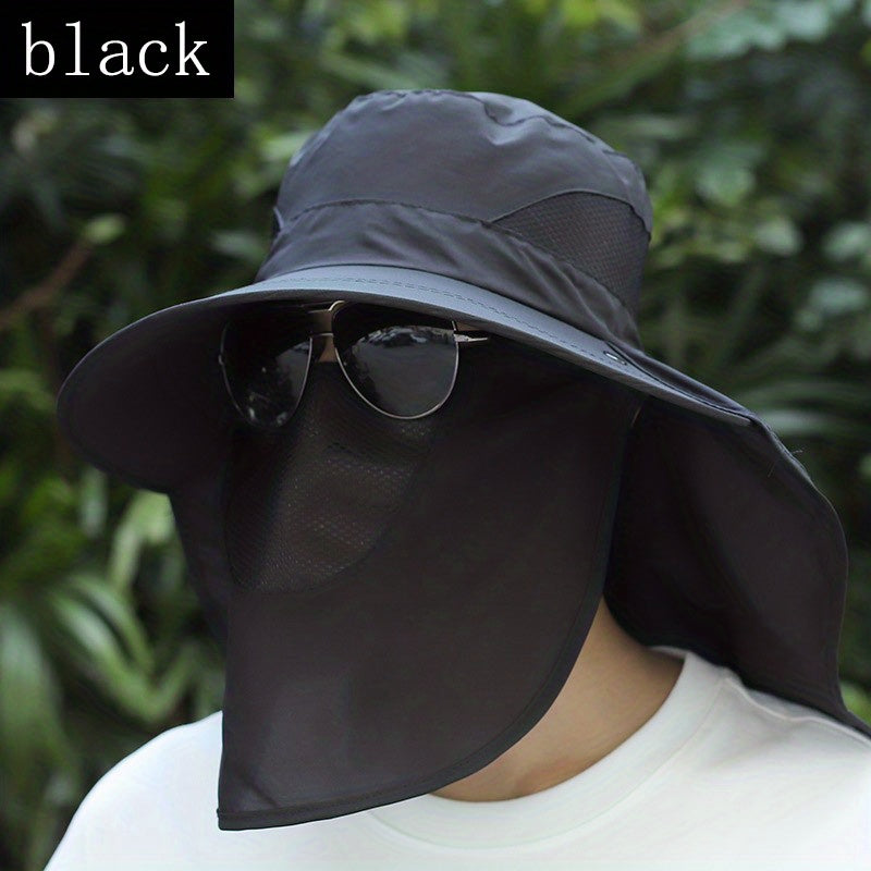 UV Protection Fishing Cap for Men with Removable Visor Bucket Hat