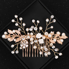 Crystal & Pearl Bridal Comb