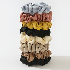8pcs Silk Scrunchies Large Hair Ties Adults Women's Hair Ties