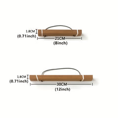Magnetic Photo Frame Poster Clip Wooden Hanging Rod Lightweight 30 48 Cm