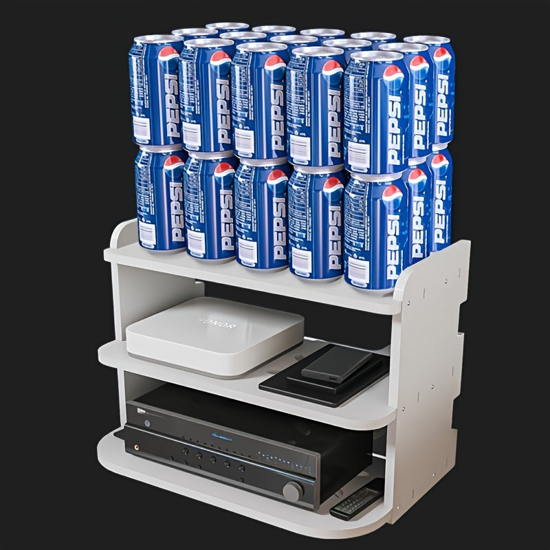 Wall Mount Storage TV Box Router Shelf Holder Set Top Box Bracket Mini PC Stand