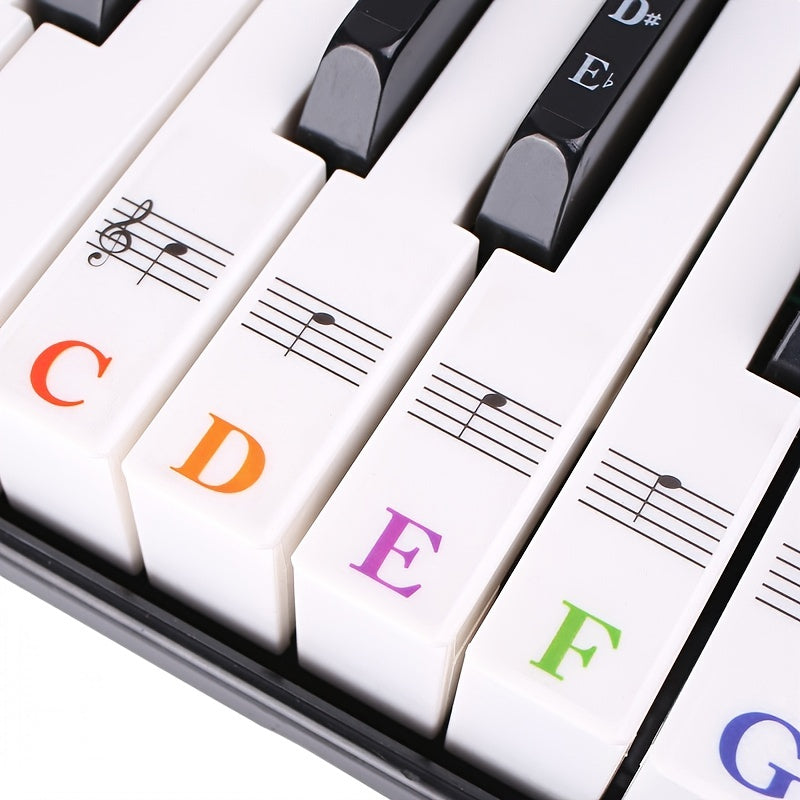 Piano Keyboard Sticker Set Easy to Apply and Remove
