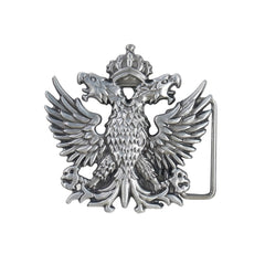 Double Headed Eagle Emblem Badge Men's Belt Buckle For Jeans