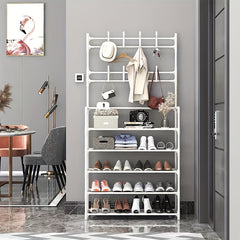 4 5 Layer 60 Stainless Steel Coat Rack Shoe Shelf