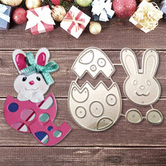 1pc Metal Cutting Dies Rabbit Egg Card Making