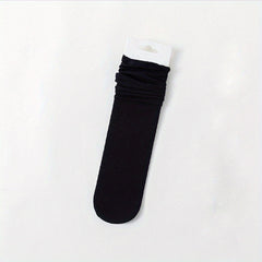 5 Pairs Girls Thin Ice Silk Stacking Socks for Summer