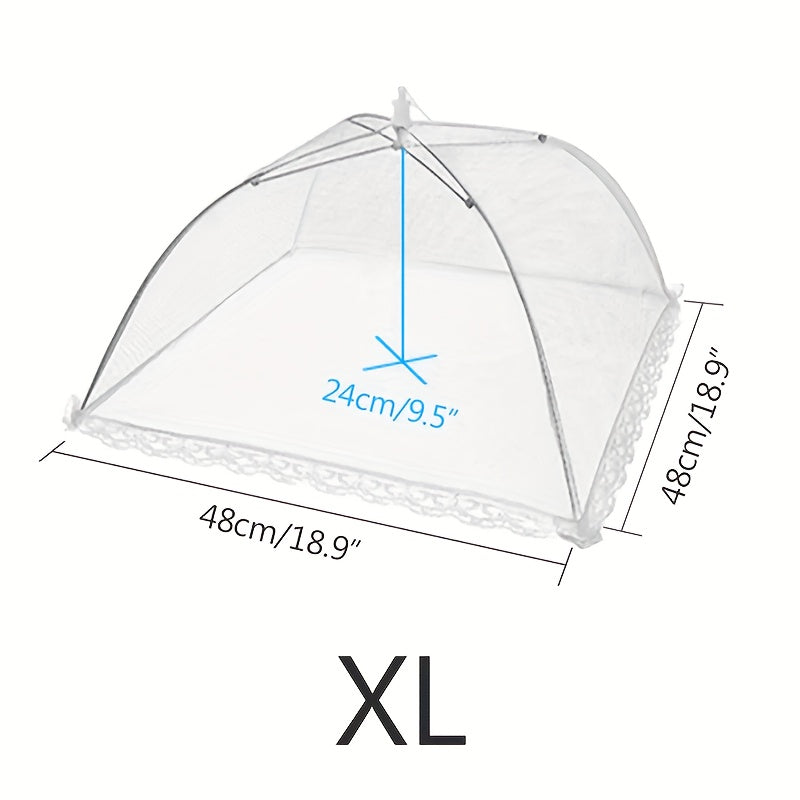 Foldable Mesh Food Cover Anti-mosquito Table Cover Household Meal Cover