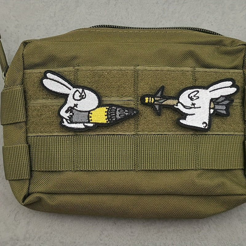 1pc Rabbit Series Patch Embroidered Morale Patches for Bags Uniforms Vests