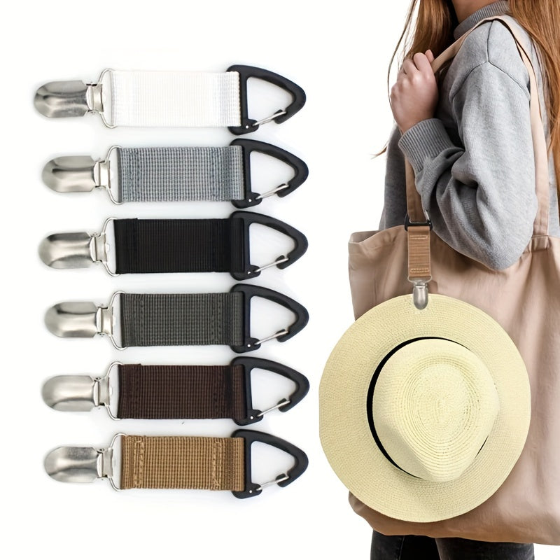 Canvas Hat Clip for Travel Handbag Backpack Luggage Hat Holder