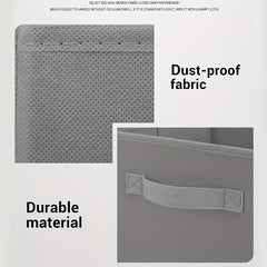 1pc Foldable Fabric Storage Box File Storage Box Household Clothes