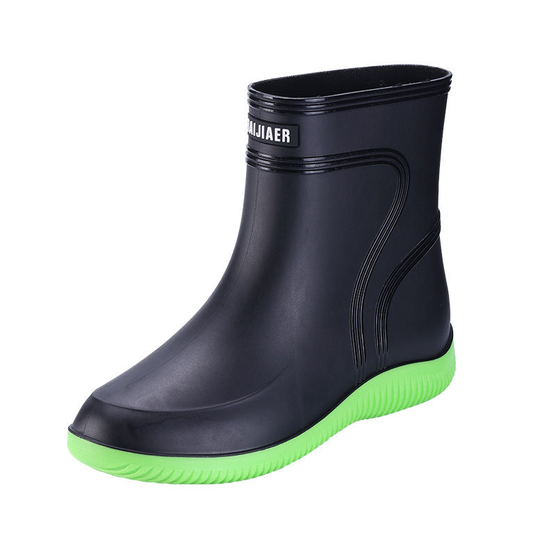 Men's Waterproof High Top Fishing Rain Boots