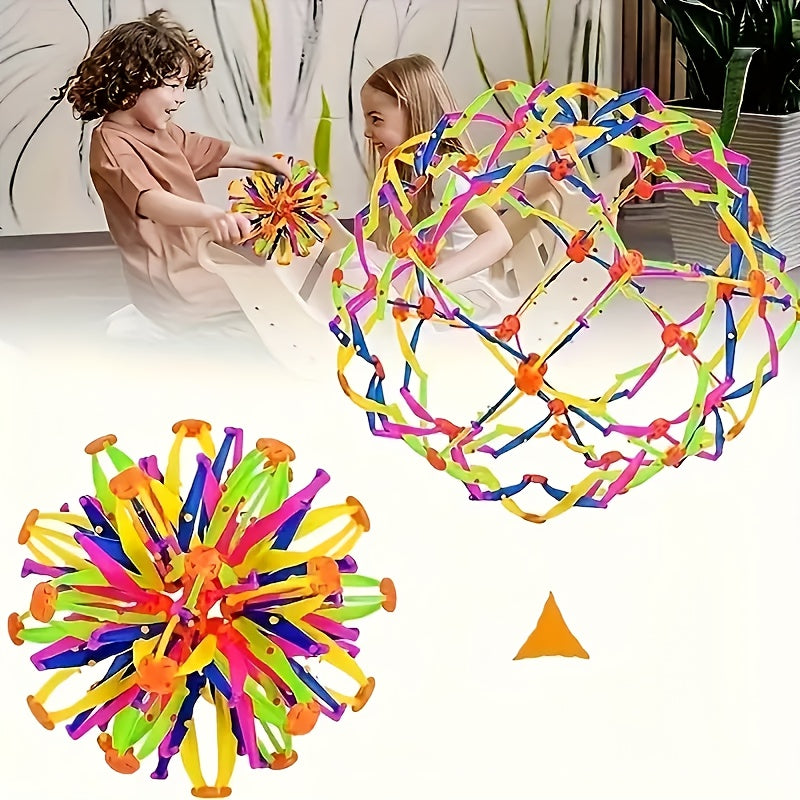Colorful Expandable Stress Ball Rainbow Sensory Fidget Ball