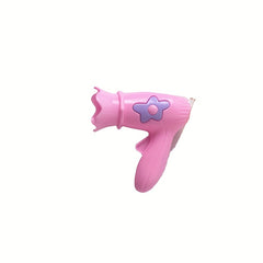 Kids Toy Hair Dryer for Dolls Pink & Purple ABS Pretend Play Salon Tool
