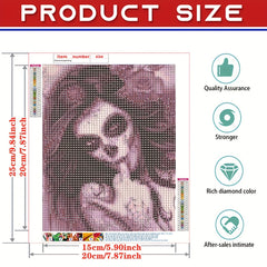 DIY Halloween Ladies Diamond Painting - Home Decoration Art Gift
