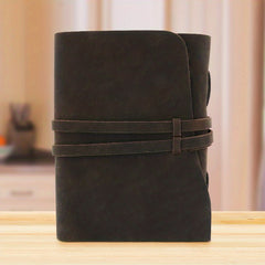 Vintage Leather Notebook Crazy Horse Leather Travel Notepad